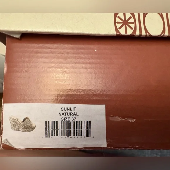 Jeffrey Campbell Sunlit Natural Raffia Wedge Platform Sandal, NWT Sz 37 - Picture 7 of 7